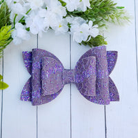 Purple Lace Big Bow