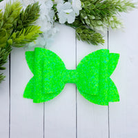 Electric Lime Big Bow