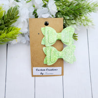 Green Cloud Pigtail Set