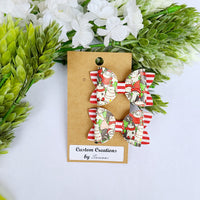Christmas Cat Pigtail Set