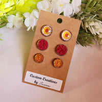 Sunflower Earring Set