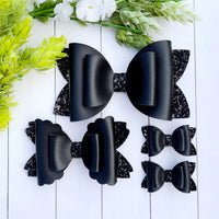 Solid Black Bows