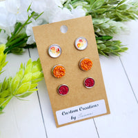 Fall Floral Earring Set