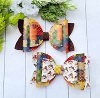 Scarecrow Patchwork Bows