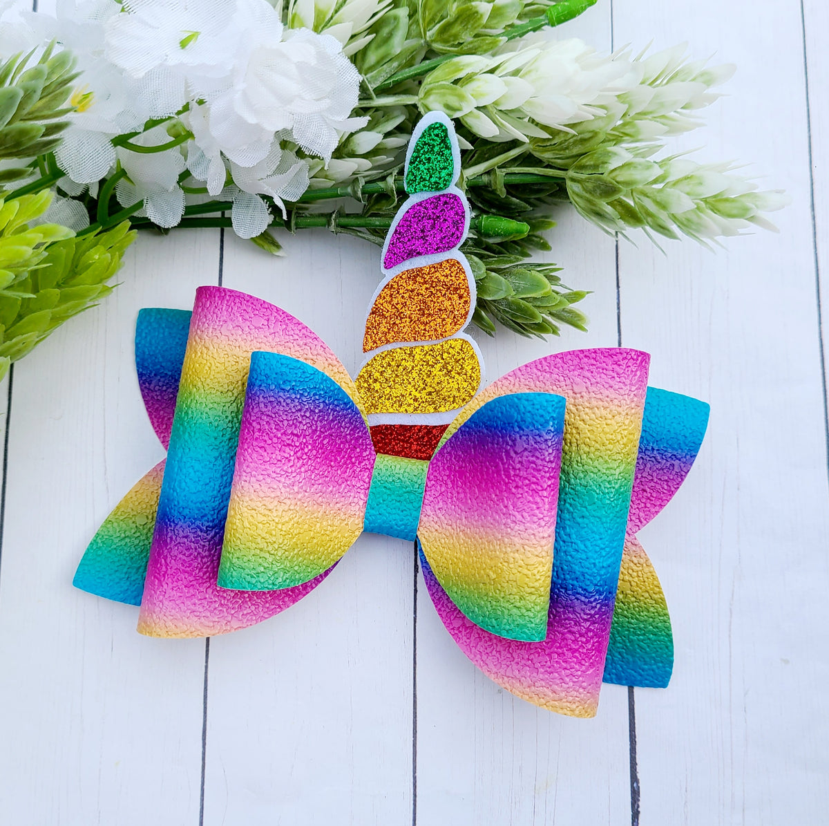 Rainbow with Unicorn Horn – Custom Creations by Susanne