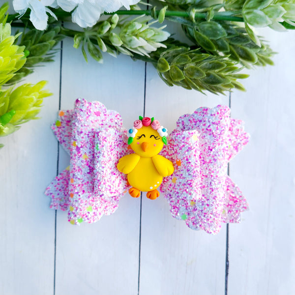 Pink Chick Bow